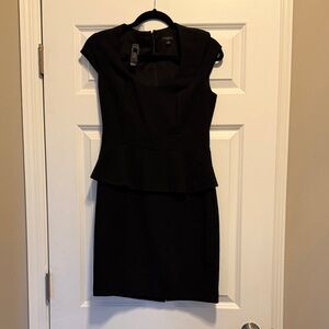 Banana Republic Elegant Black Peplum Dress